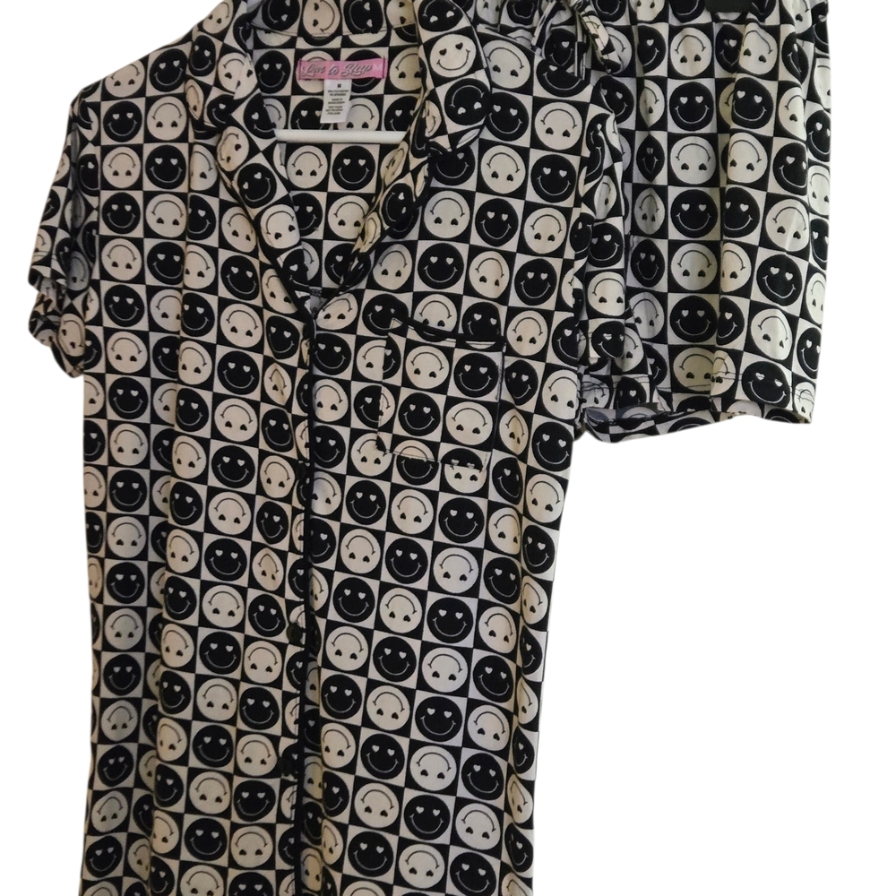 'Love to Sleep' 2 PC short PJ  with Heart Design